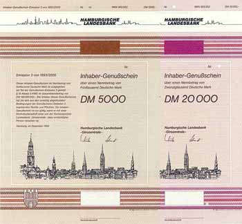 Hamburgische Landesbank - Girozentrale - (2 Stücke)