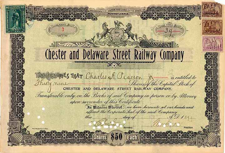 Chester and Delaware Street Railway