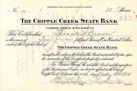 Cripple Creek State Bank