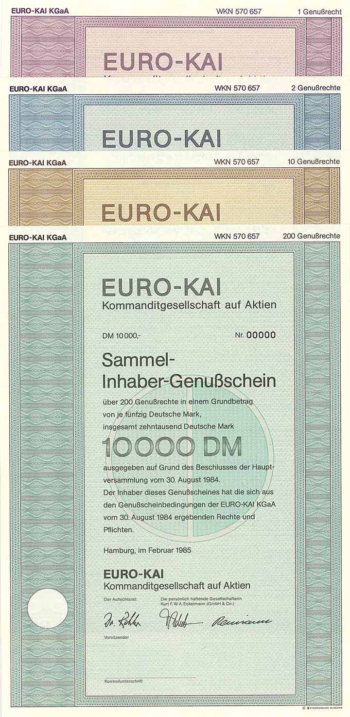 EURO-KAI KGaA (4 Stücke)