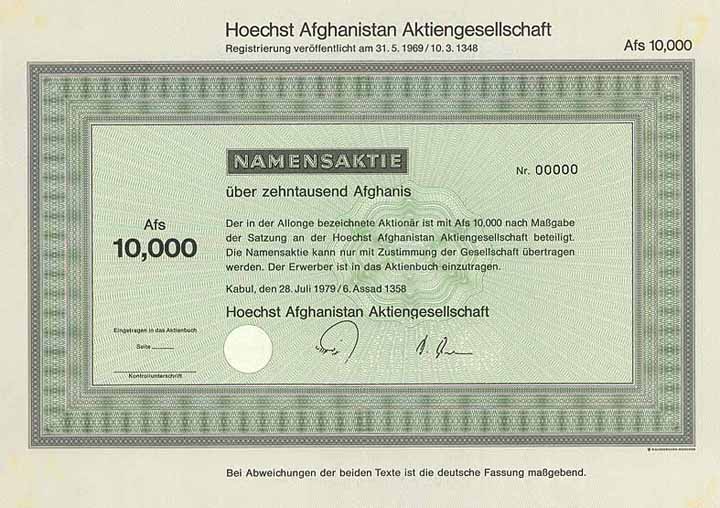 Hoechst Afghanistan AG