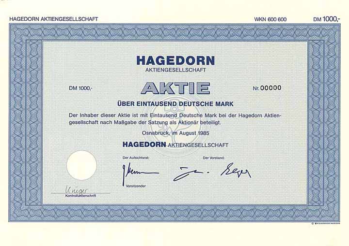 A. Hagedorn & Co. AG
