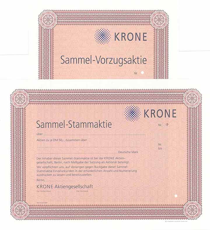 Krone AG (2 Stücke)