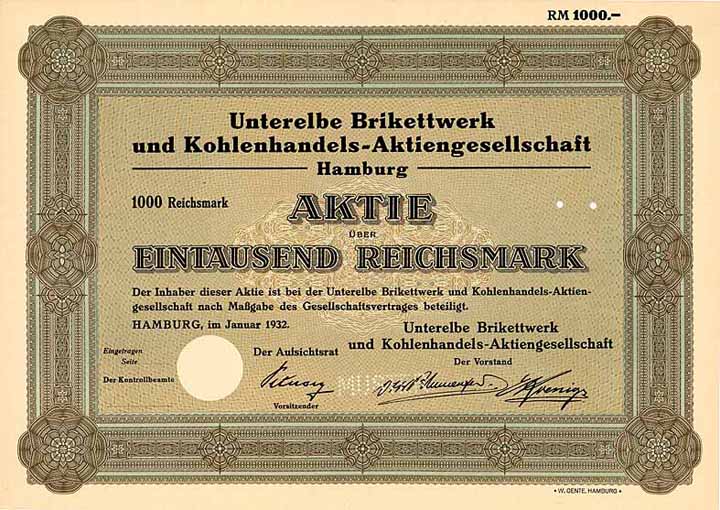 Unterelbe Brikettwerk und Kohlenhandels-AG