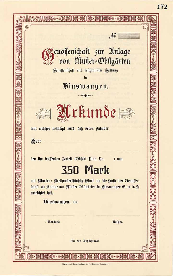 Genossenschaft zur Anlage von Muster-Obstgärten GmbH