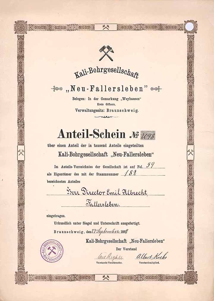 Kali-Bohrgesellschaft "Neu-Fallersleben"