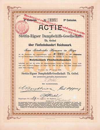 Stettin-Rigaer Dampfschiffs-Gesellschaft Th. Gribel KGaA