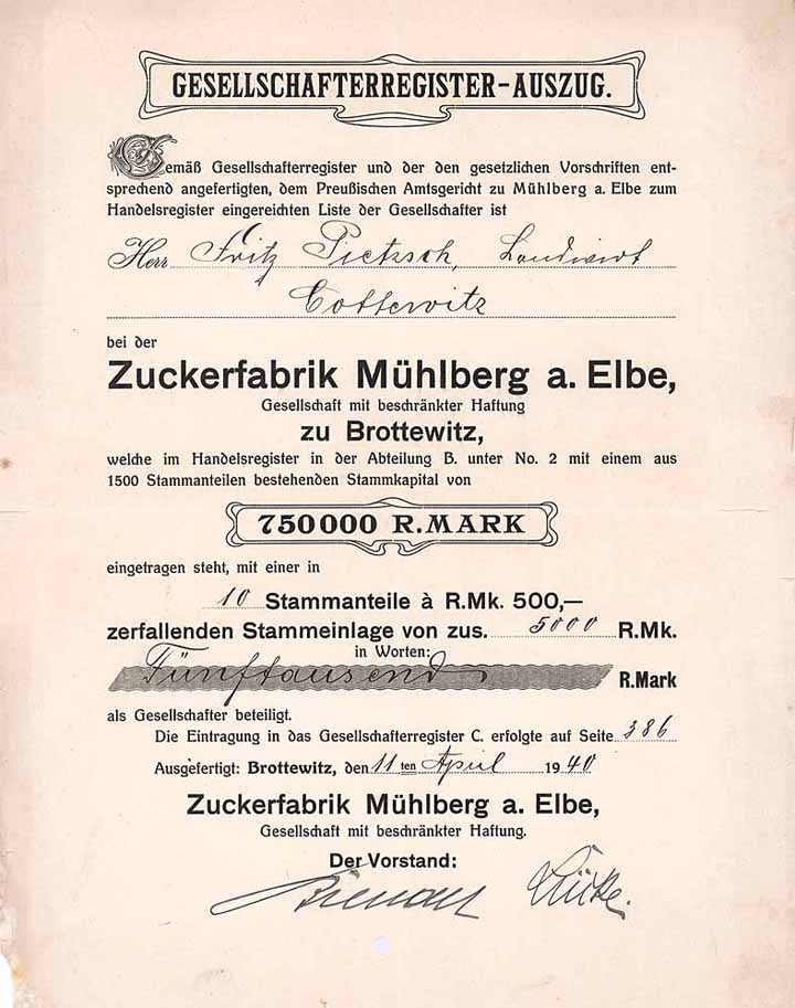 Zuckerfabrik Mühlberg a. Elbe GmbH