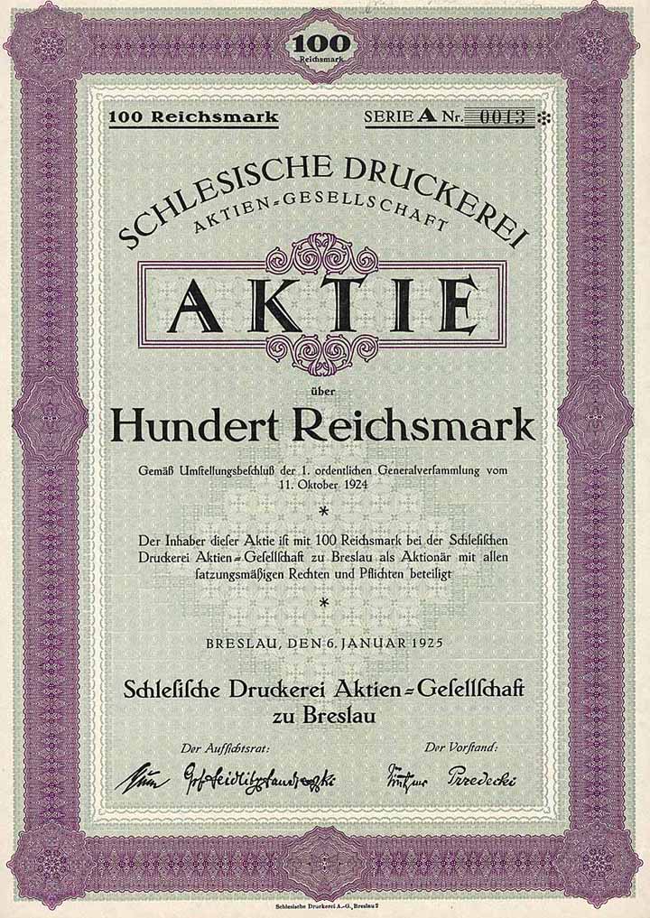 Schlesische Druckerei AG