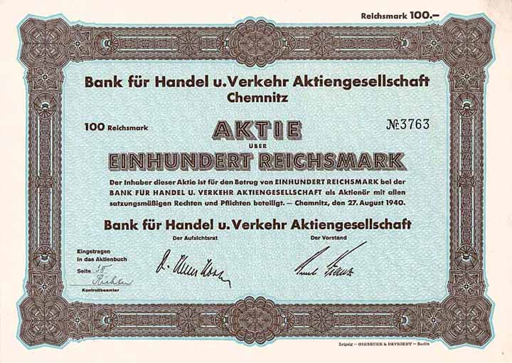 Bank für Handel und Verkehr AG