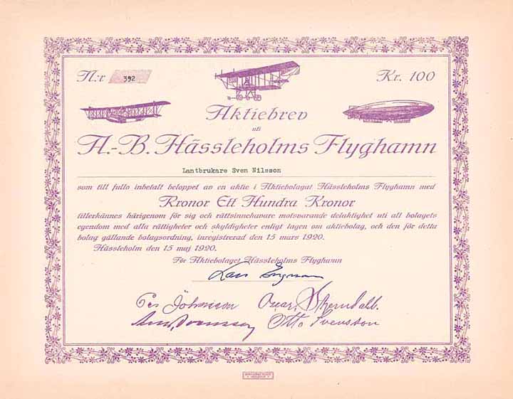 AB Hässleholms Flyghamn