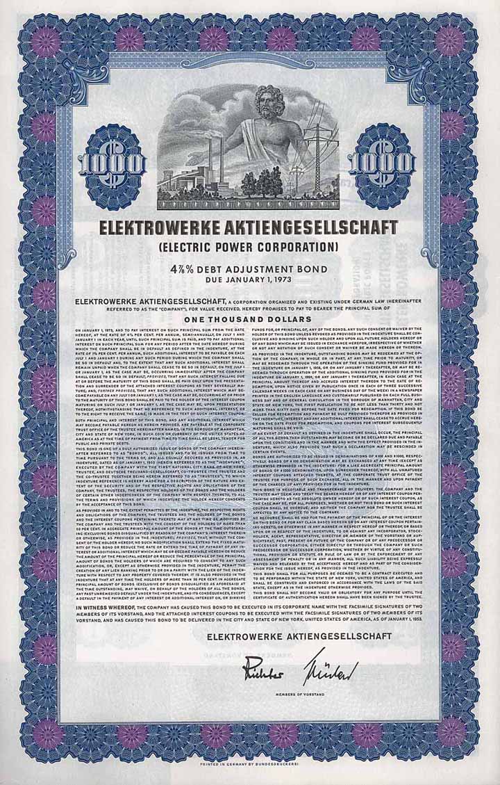 Elektrowerke AG (Electric Power Corp.)