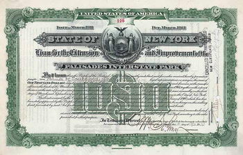 State of New York, Loan for Extension & Improvement of the Palisades Interstate Park