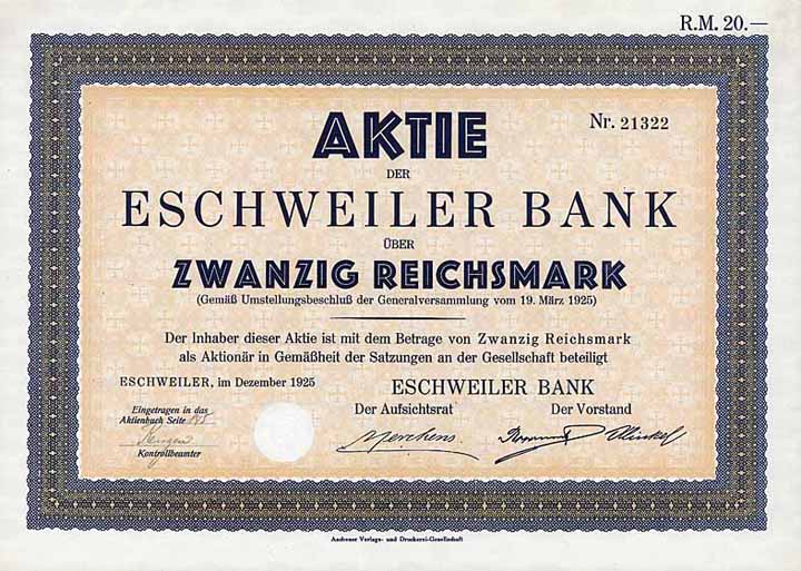 Eschweiler Bank