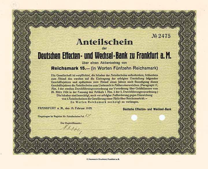 Deutsche Effecten- und Wechsel-Bank