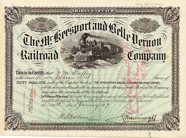 Mc.Keesport & Belle Vernon Railroad