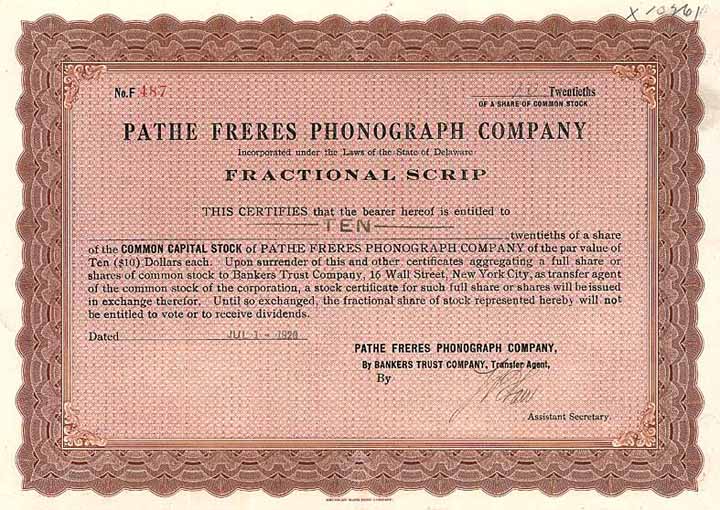 Pathe Freres Phonograph Co.