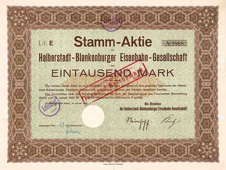 Halberstadt-Blankenburger Eisenbahn-Gesellschaft