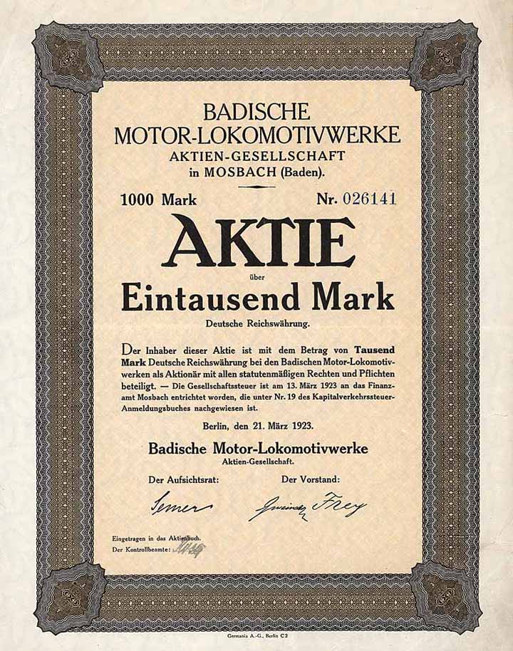 Badische Motor-Lokomotivwerke AG