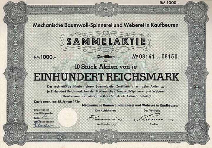 Mechanische Baumwoll-Spinnerei & Weberei