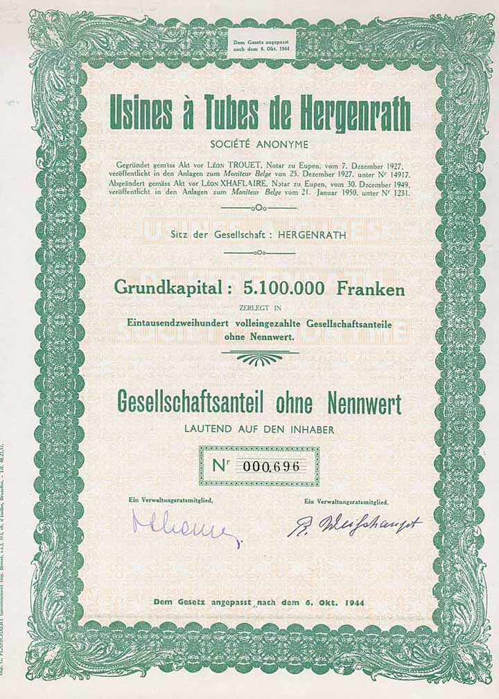 Usines à Tubes de Hergenrath S.A.