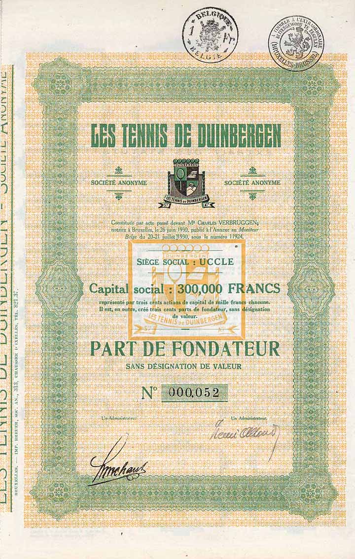 Les Tennis de Duinbergen S.A.