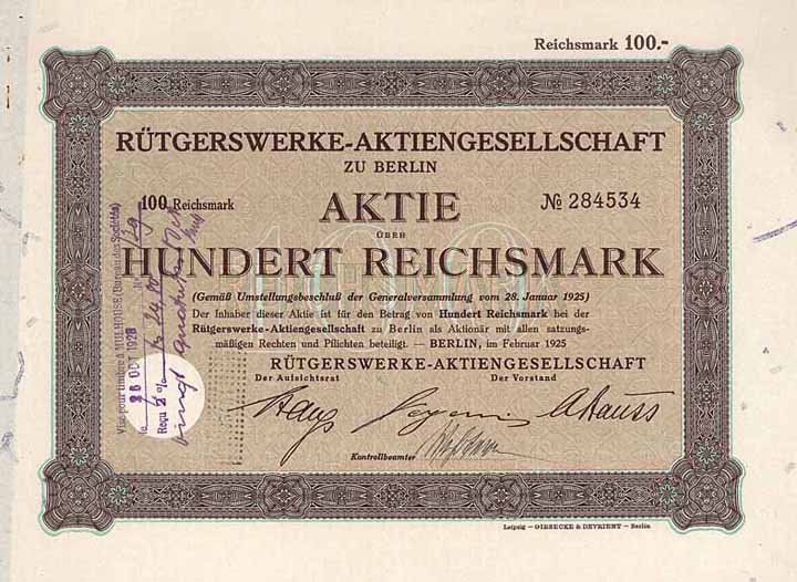 Rütgerswerke-AG