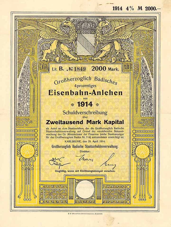 Grossherzoglich Badisches Eisenbahn-Anlehen