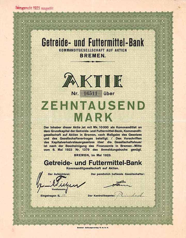 Getreide- und Futtermittel-Bank KGaA