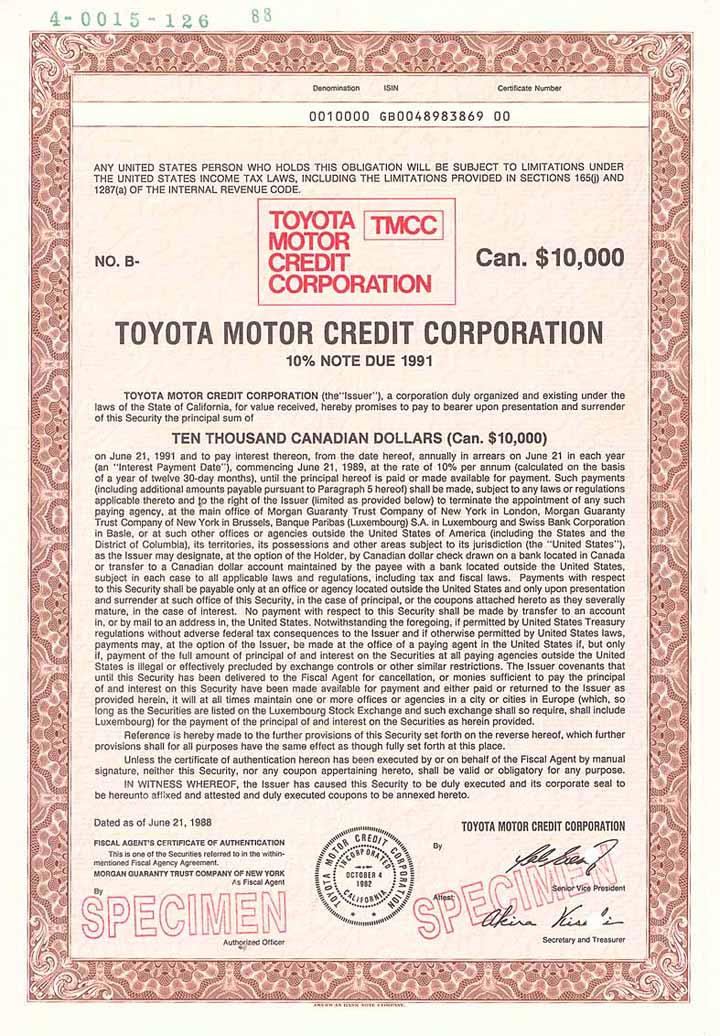 Toyota Motor Credit Corp.