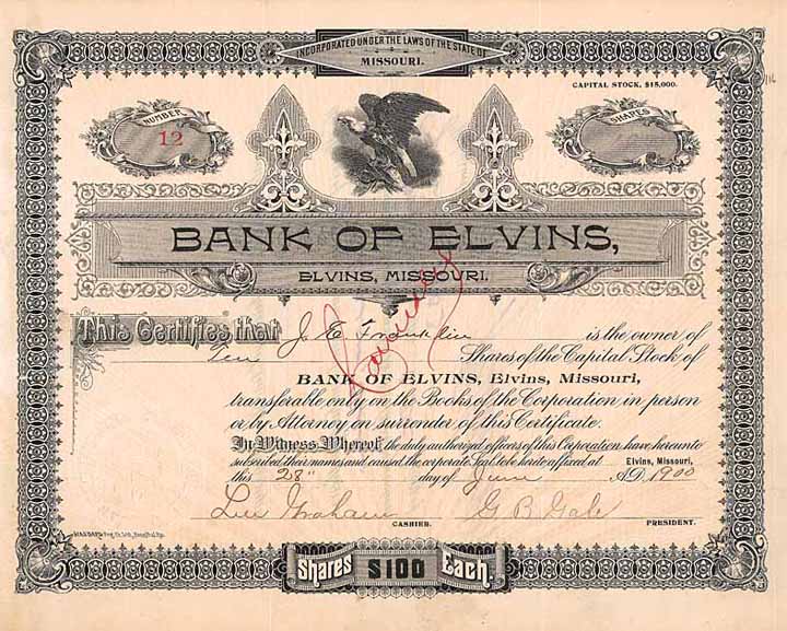 Bank of Elvins