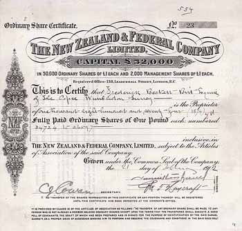 New Zealand & Federal Co. Ltd.