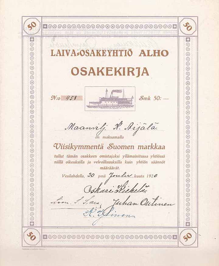 Laiva-Osakeyhtiö Alho