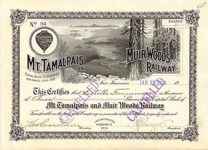 Mt. Tamalpais & Muir Woods Railway