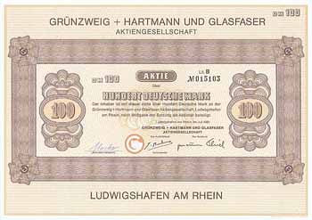 Grünzweig + Hartmann und Glasfaser AG