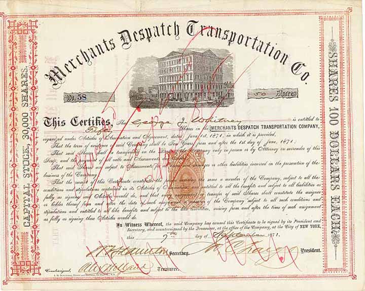 Merchants Despatch Transportation Co. (OU J.C. Fargo, Holland)