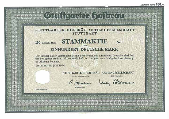 Stuttgarter Hofbräu AG