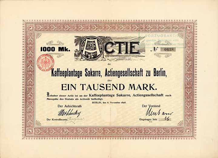 Kaffeeplantage Sakarre AG