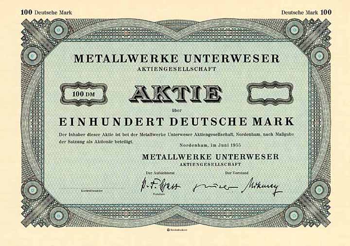 Metallwerke Unterweser AG