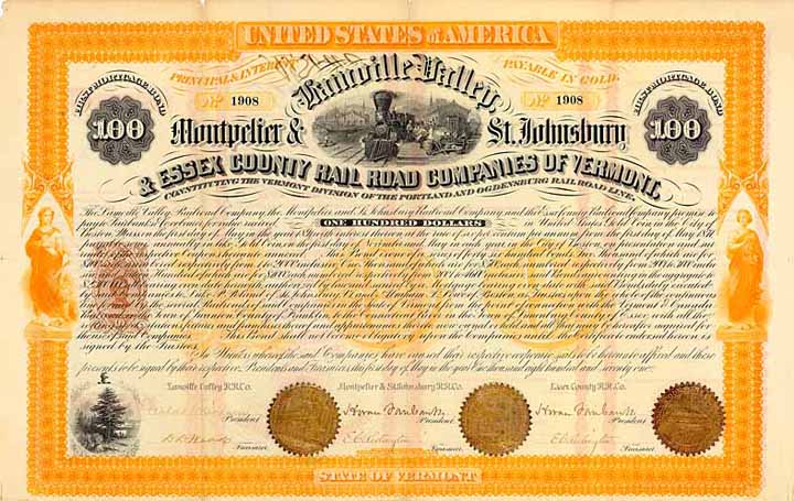 Lamoille Valley, Montpelier & St. Johnsbury & Essex County Rail Road Companies of Vermont