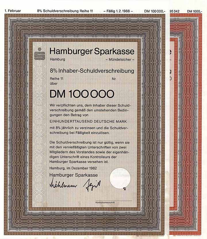 Hamburger Sparkasse (2 Stücke)