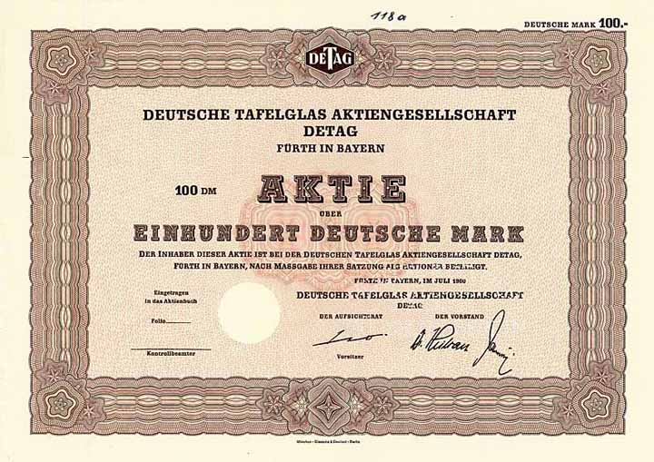 Deutsche Tafelglas AG (Detag)