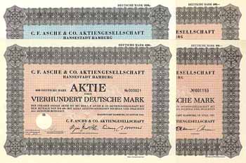 C. F. Asche & Co. AG (4 Stücke)