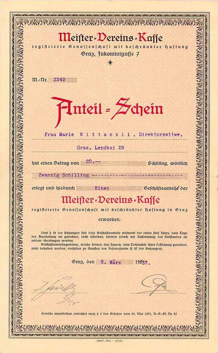 Meister-Vereins-Kasse reg. Gen.mbH