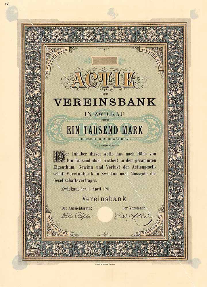 Vereinsbank in Zwickau