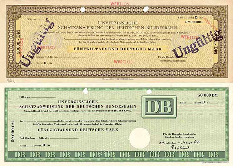 Deutsche Bundesbahn (2 Stücke)