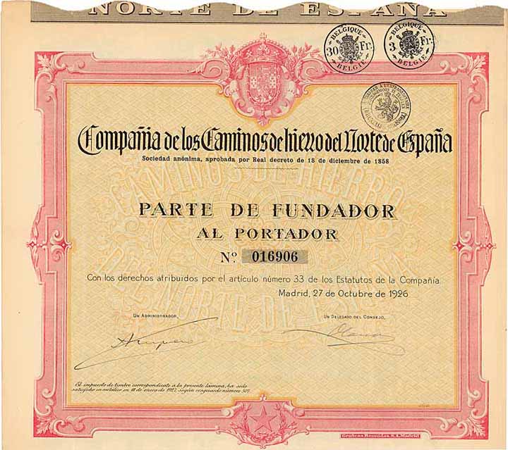 Cia. de los Caminos de Hierro del Norte de Espana S.A.