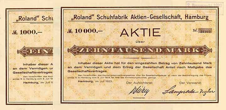 Roland Schuhfabrik AG (2 Stücke)