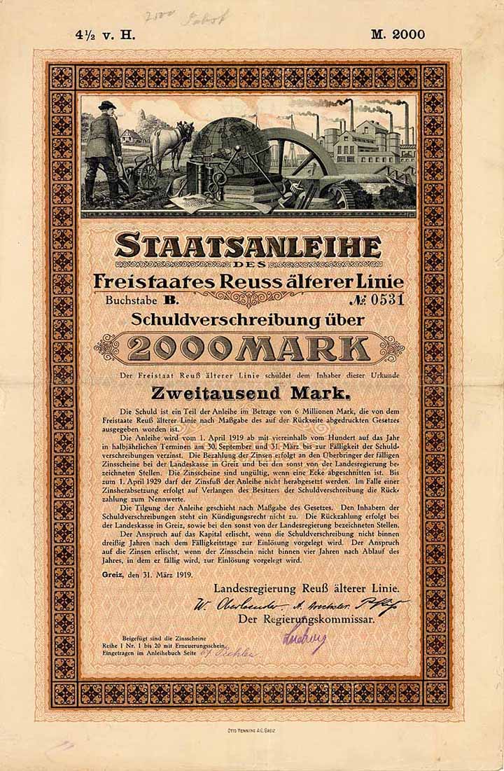 Freistaat Reuss ältere Linie