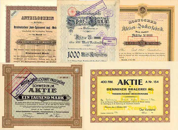 Mecklenburg-Vorpommern - Konvolut (50 Stücke im Album)